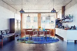 Rund Teppich - Gallo (blau)