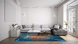 Wilton-Teppich - Tierzo (blau)