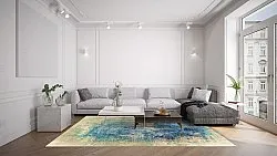 Wilton-Teppich - Sierra (blau)