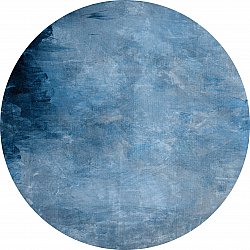 Rund Teppich - Priego (blau)