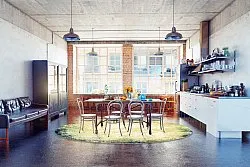 Rund Teppich - Pamplona (blau)