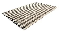 Baumwollteppich - Hedda (schwarz)