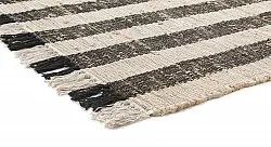 Baumwollteppich - Hedda (schwarz)