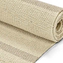 Tapis en coton - Helle (blanc cassé/gris)