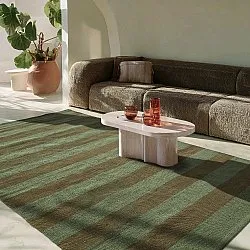 Baumwollteppich - Nilo (moosgrün)