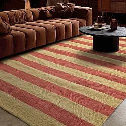 Tapis Coton - Nilo (jaune moutarde/terracotta)