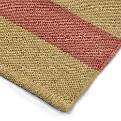 Tapis Coton - Nilo (jaune moutarde/terracotta)