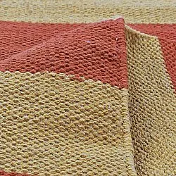 Tapis Coton - Nilo (jaune moutarde/terracotta)