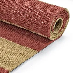 Tapis Coton - Nilo (jaune moutarde/terracotta)