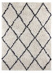 Hochflorteppiche - Alcott Natural Cotton Shaggy (schwarz/weiß)