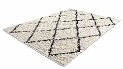 Hochflorteppiche - Alcott Natural Cotton Shaggy (schwarz/weiß)