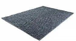 Tapis à poils longs - Kendra Natural Cotton Shaggy (gris/noir)