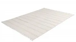 Tapis en coton - Lilje (blanc)