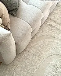 Tapis shaggy - Bonnie Natural Cotton Shaggy (blanc cassé)