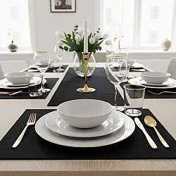 Set de table - 2 unités Niva (noir)