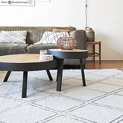 Teppich für innen und außen - Brussels Diamond (weiß)