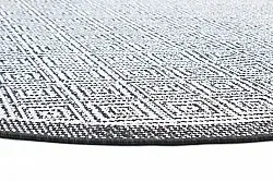 Rund Teppich - Monsaraz (schwarz)