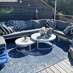 Teppich für innen und außen - Brussels Weave (blau)