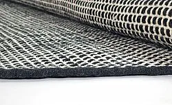 Runde Teppiche - Coastal (schwarz/weiß)