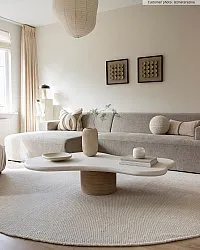 Runde Teppiche - Coastal (cream)