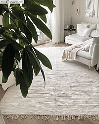 Tapis patchwork - Silje (blanc)