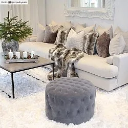 Hochflorteppiche - Janjira (weiß)