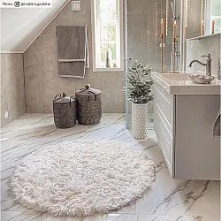 Runde Teppiche - Janjira (weiß)