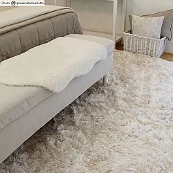 Hochflorteppiche - Janjira (weiß)