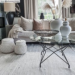 Tapis patchwork - Silje (blanc)