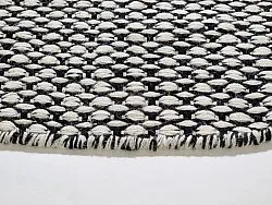 Runde Teppiche - Delly (schwarz/weiß)