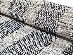 Tapis en jean - Ally (noir/blanchi)