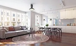 Rund Teppich - Nefta (rosa)