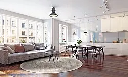 Rund Teppich - Mateur (beige)