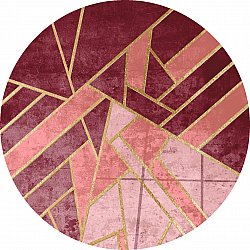 Rundt teppe - Amasra (rosa)