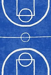 Kinderteppich - Basket (blau)