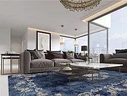 Wilton-Teppich - Taknis (blau)