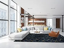 Wilton-Teppich - Remy (dunkelblau)