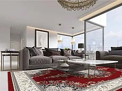 Tapis Wilton - Lice (rouge/multicolore)