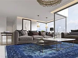 Wilton-Teppich - Gombalia (blau)