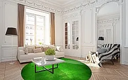 Rund Teppich - Anzio (grün)