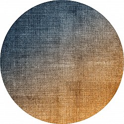 Rundt teppe - Librilla (brun/blå)