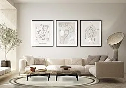 Rund Teppich - Arriate (beige/grau)