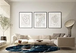 Rund Teppich - Narbolia (blau/multi)