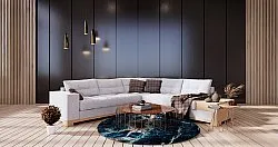 Rund Teppich - Narbolia (blau/multi)