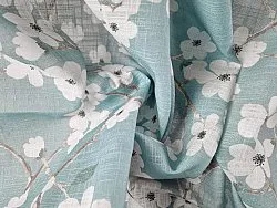 Nappe en coton Pia-Li (turquoise)