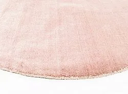 Rund Teppich - Recycled PET with viscose look (rosa)