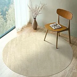 Rund Teppich - Recycled PET with viscose look (mint)