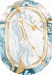 Ovaler Teppich - Emery (blau)