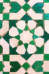 Wilton-Teppich - Chia (grün/beige)