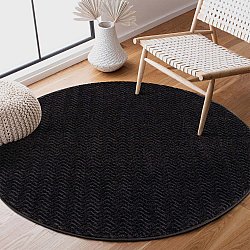 Runde Teppiche - Pandora (schwarz)